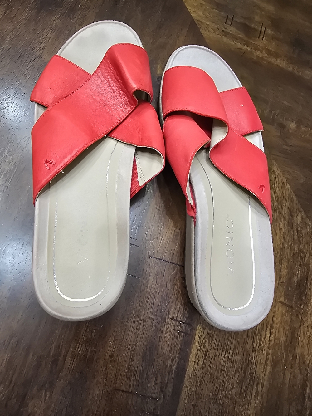 Women's Red Slide Sandals by (unknown) - Picture 4 of 11